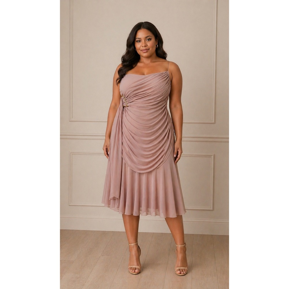 Anthropologie Pink Dress Gown SZ 1X Prom Bridesmaid Wedding Dance NEW! $118